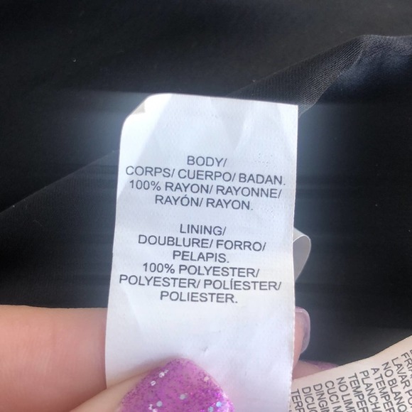 Lucky Brand Black and Pink Long Sleeve Shirt Dress - Picture 11 of 11